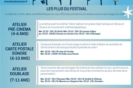 Festival Les Toiles des Mômes : ateliers