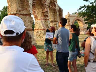 Visite guidée de l'Aqueduc romain du Gier en soirée